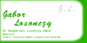 gabor losonczy business card